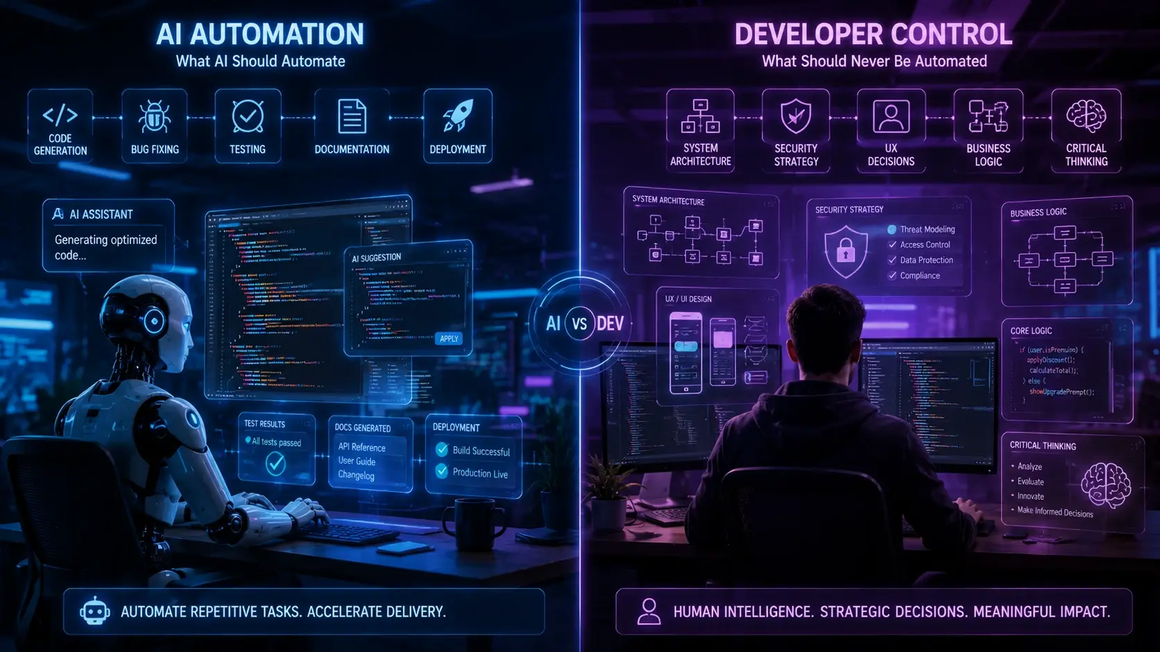 AI Automation vs Developer Control