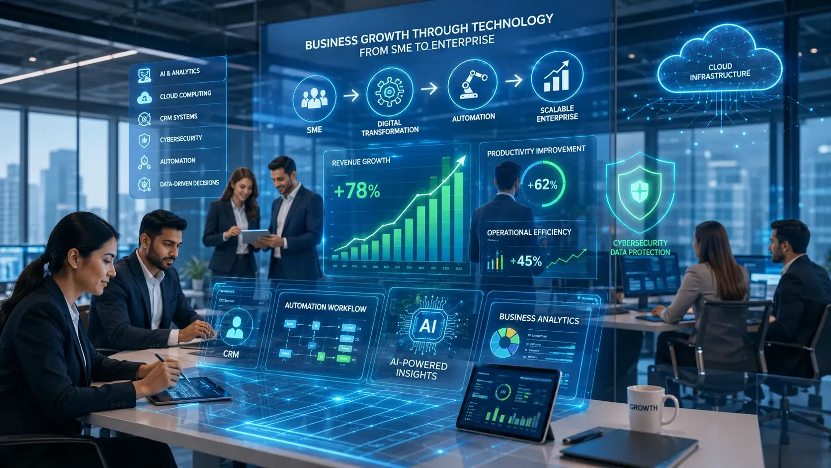 Business Growth Through Technology: From SMEs to Enterprises—Scaling Operations with Strategic IT