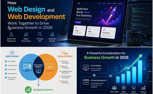 How Web Design and Web Development Work Together to Drive Business Growth in 2026