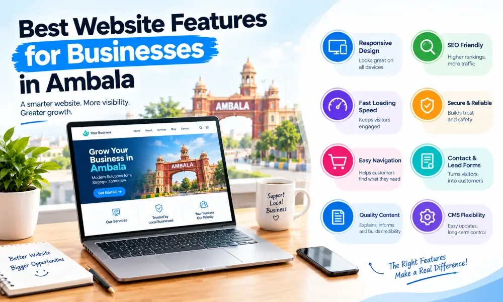 Best Website Features for Businesses in Ambala