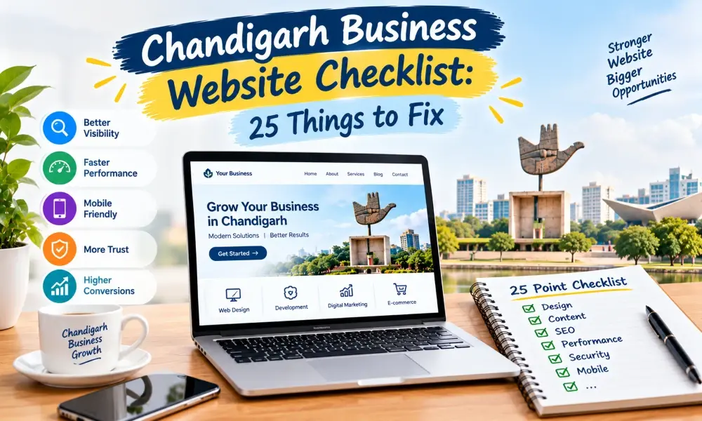 Chandigarh Business Website Checklist: 25 Things to Fix