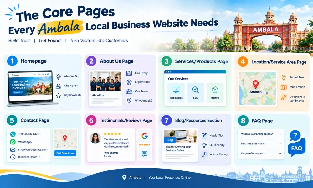 Core Pages Every Ambala Local Business Website Needs