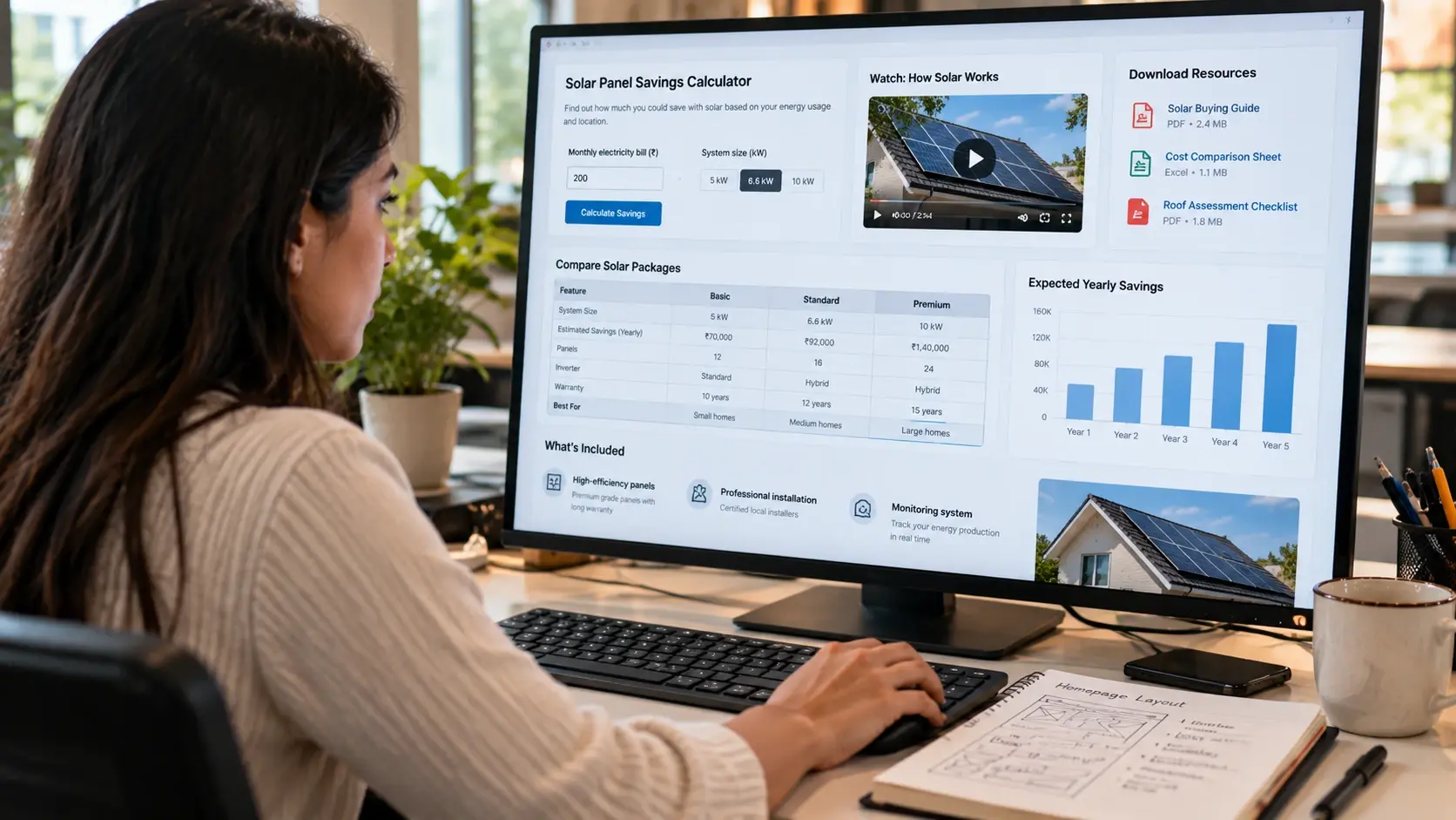 Focused Workspace_ Solar Savings Design
