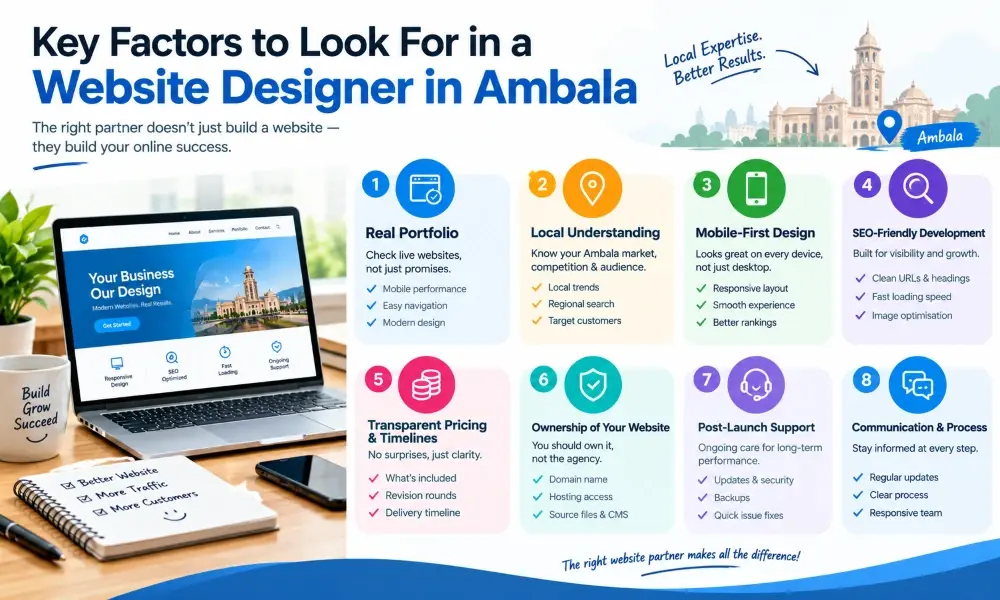 key factors to look for in a website designer