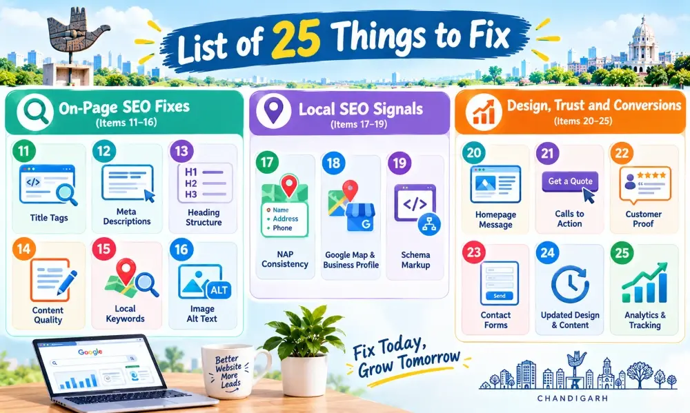 list of 25 things to fix 2