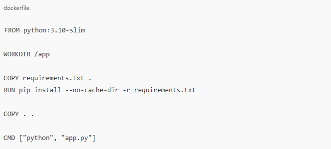 Writing the Dockerfile