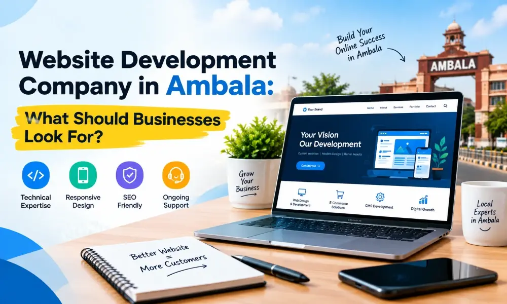 Website Development Company in Ambala: What Should Businesses Look For?