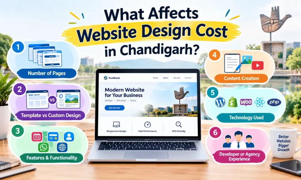 What Affects Website Design Cost in Chandigarh