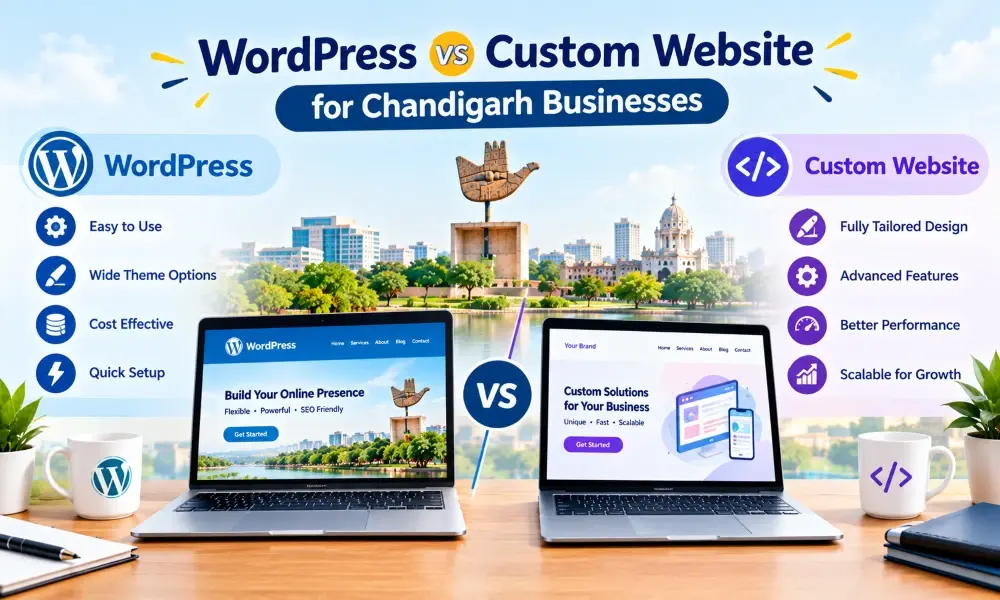 WordPress vs Custom Website for Chandigarh Businesses